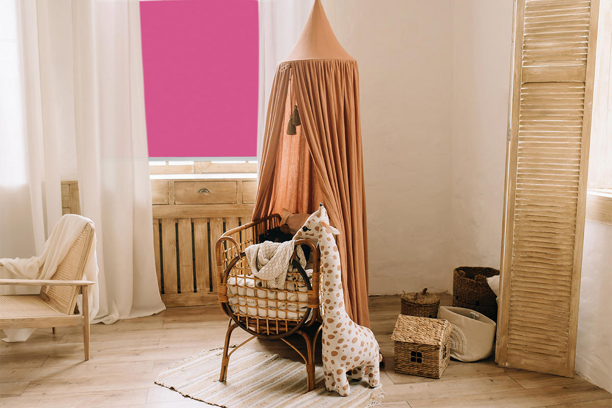 VNÚTORNÁ roleta - okenná roleta - roleta - 100x140 cm - Ružová - pink, plast (100/140/0.5cm) - TULUP