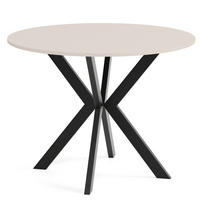 TISCH Kaschmir EWA Ausziehbar - Kaschmir/Schwarz, Holzwerkstoff (100/100/76cm) - Sepro Meble