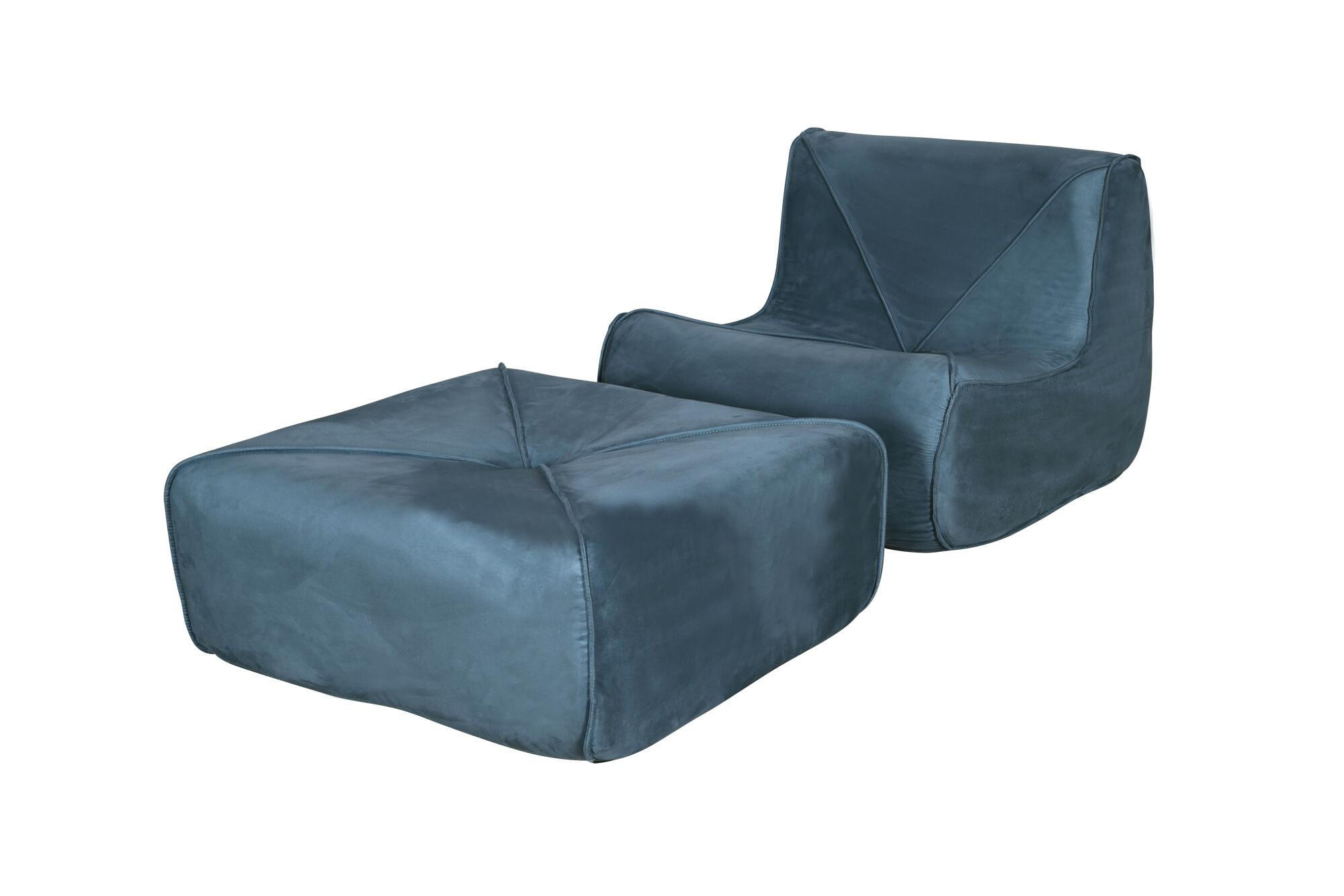 SESSEL NUA Blau 86x102x70 cm - Blau, Textil (86/70/102cm) - FURNLUX