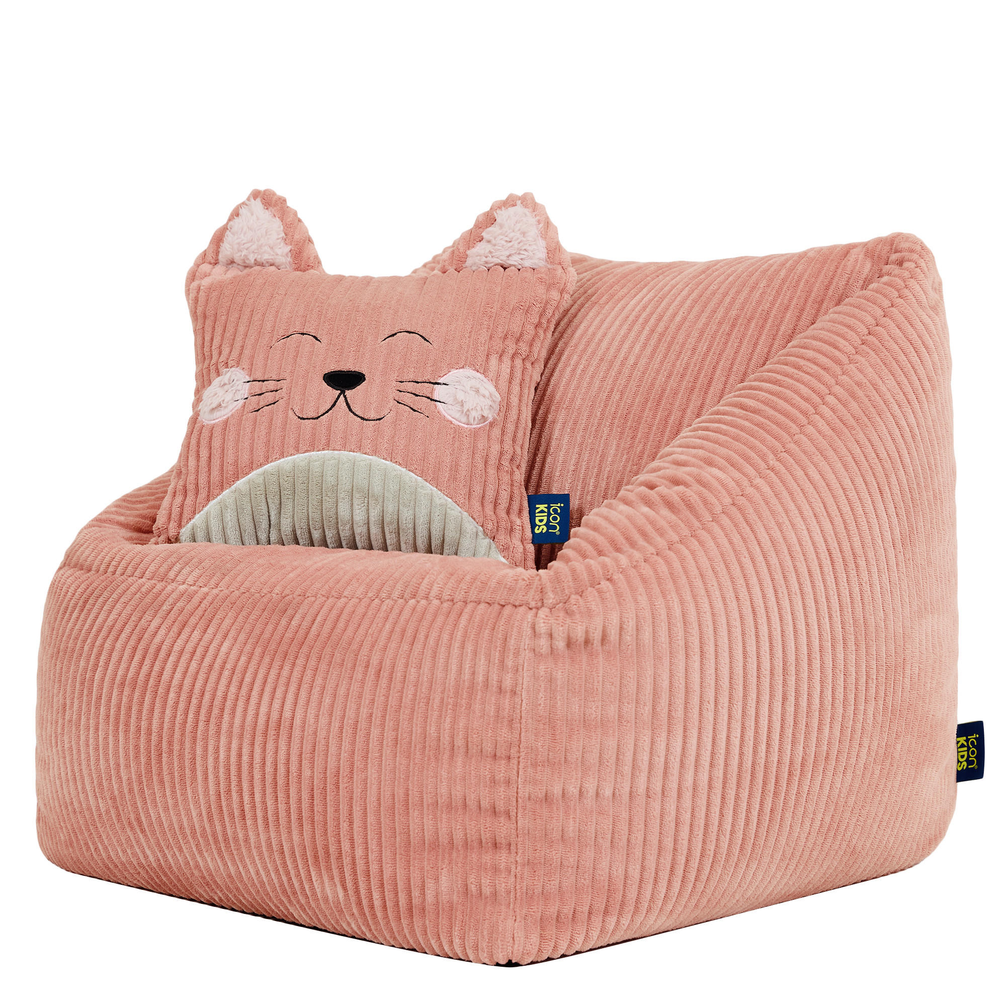 KINDERSITZSACK Natalia mit Animalkissen - Pink, Textil (55/50/55cm) - icon