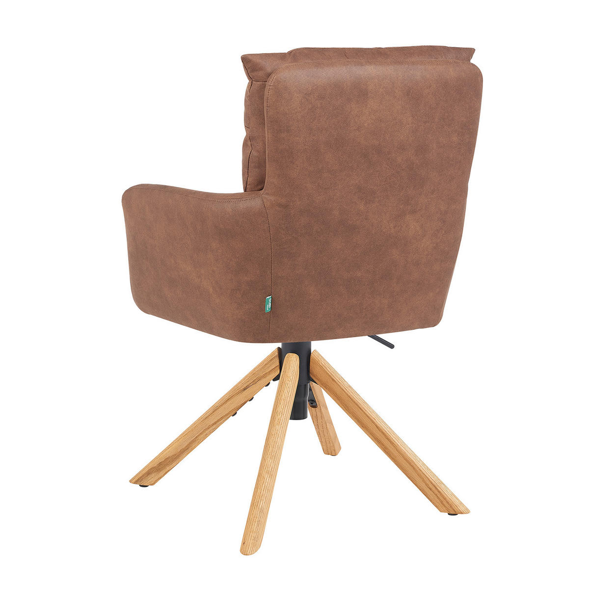 BÜROSTUHL Mika-Tesa 2er-Set - Honigeiche/Braun, Eichenholz/Holz (59/95/66cm) - DUBI Möbel