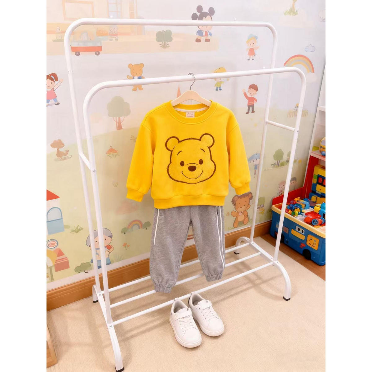 KLEIDERSTÄNDER - Weiß, Kunststoff/Metall (110/146/56cm) - Relaxdays