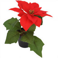 WEIHNACHTSSTERN Künstliche Blume 19 cm - Multicolor, Kunststoff (19cm) - Home Styling Collection