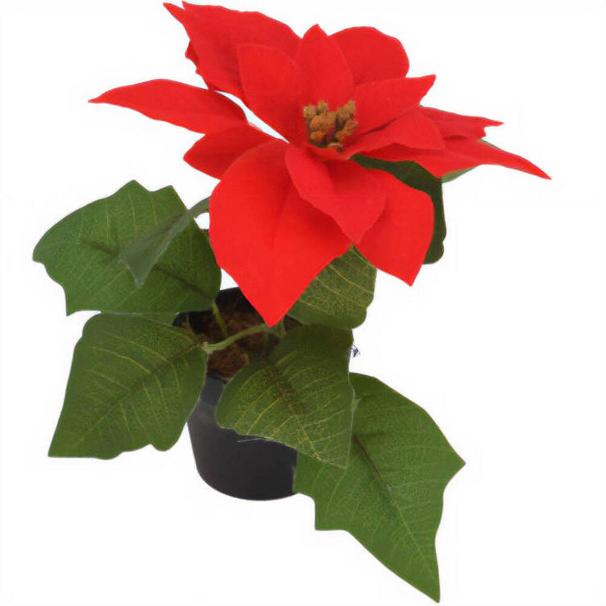 WEIHNACHTSSTERN Künstliche Blume 19 cm - Multicolor, Kunststoff (19cm) - Home Styling Collection