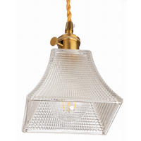 PENDELLEUCHTE Paris - Transparent/Goldfarben, Glas/Metall (14/14/110cm) - kiki design