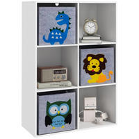 KINDERREGAL - Weiß, Holzwerkstoff (29.9/91.5/61.8cm) - ZONEKIZ