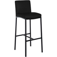 BARHOCKER Freeport Kunstleder schwarz - Schwarz, Metall (43/111/47cm) - furnicato