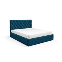 POLSTERBETT BEZA IV - Dunkelblau - Dunkelblau, Holz/Textil (180/200cm) - AN-Moebel 4u