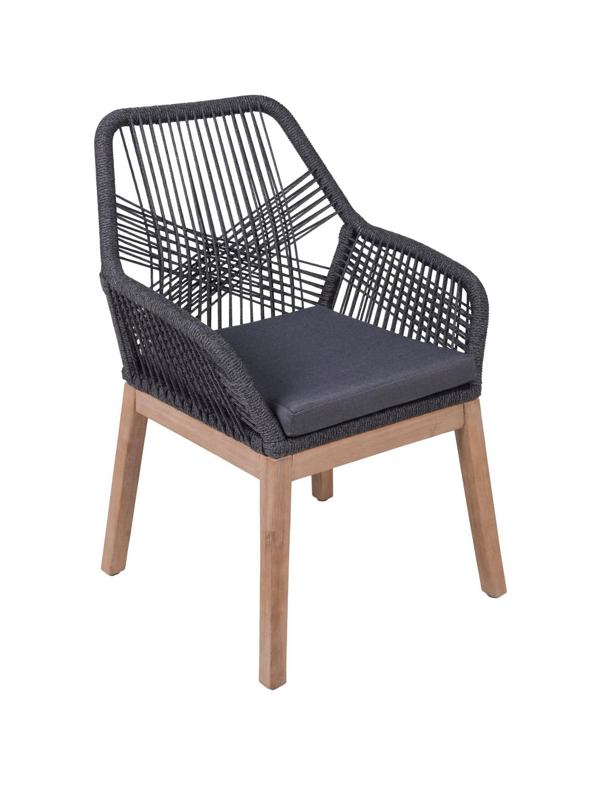 GARTEN-SITZGRUPPE Peer 5-teilig Gartenmöbel-Set - Hellbraun, Holz - DELUKE