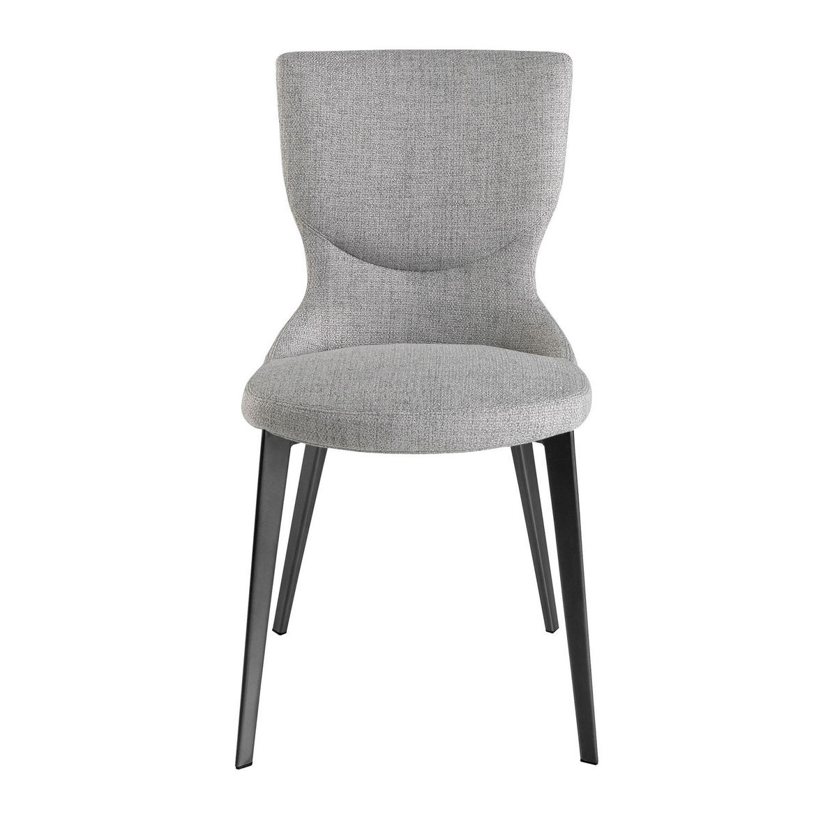 STUHL Stuhl aus grauem Stoff 45/57/84 cm - Anthrazit/Grau, Textil (45/84/57cm) - ANGEL CERDA