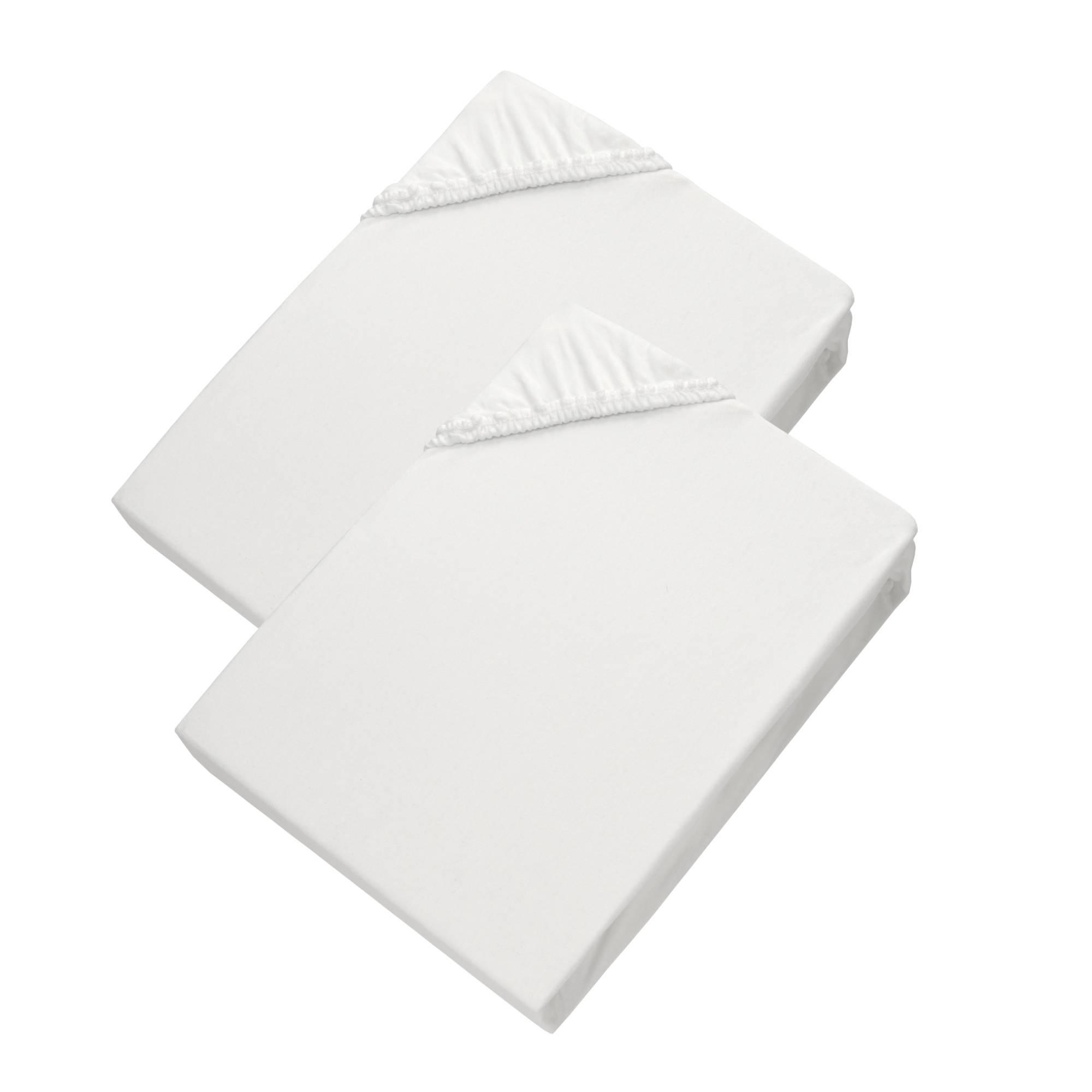 SPANNBETTLAKEN SPANNBETTTUCH PREMIUM 2er Set - Weiß, Textil (200/200cm) - Esprit
