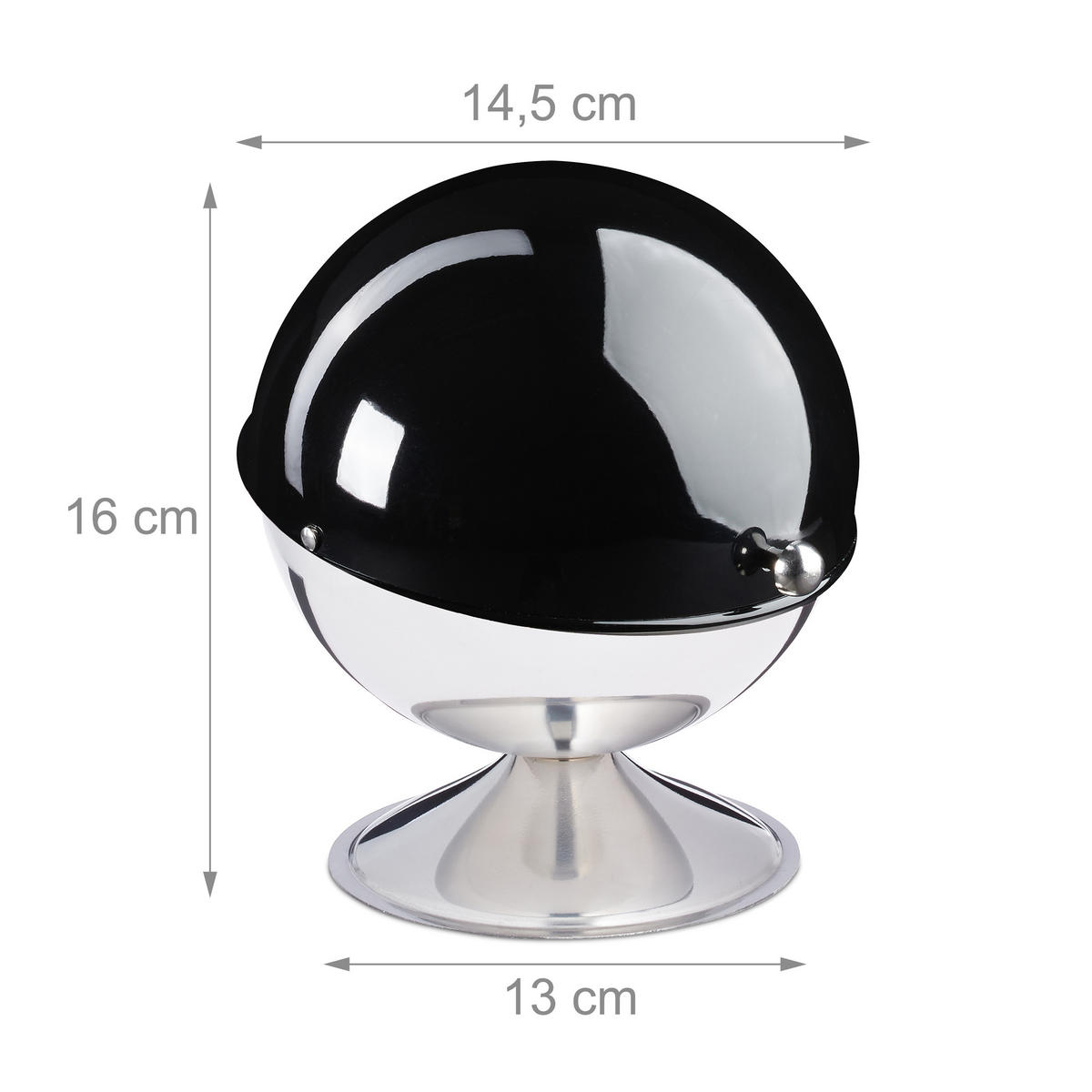 ZUCKERDOSE - Multicolor, Metall (13/16cm) - Relaxdays