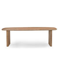 ESSTISCH oval aus Mangoholz 200cm, natürlich - Braun, Holz (200/100/77cm) - Giga Meubel