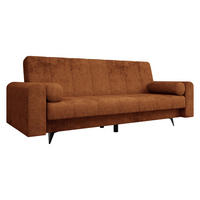SCHLAFSOFA Zuri - Schwarz/Bronzefarben, Holz/Textil (240/93/91cm) - MIRJAN24