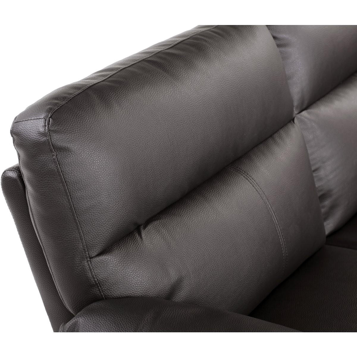 EINZELSOFA - "Dallas" - 169 x 88 x 90 cm - 2-Sitzer - Schokolade - Braun, Textil (88/90/169cm) - Habitat Garten