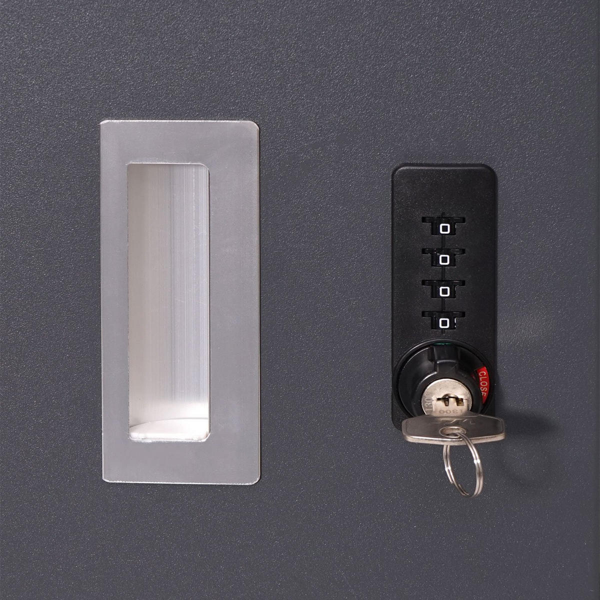 MÜLLTONNENBOX 1er 125x69x84cm 80-240 Liter - Anthrazit, Metall (69/125/84cm) - PROREGAL