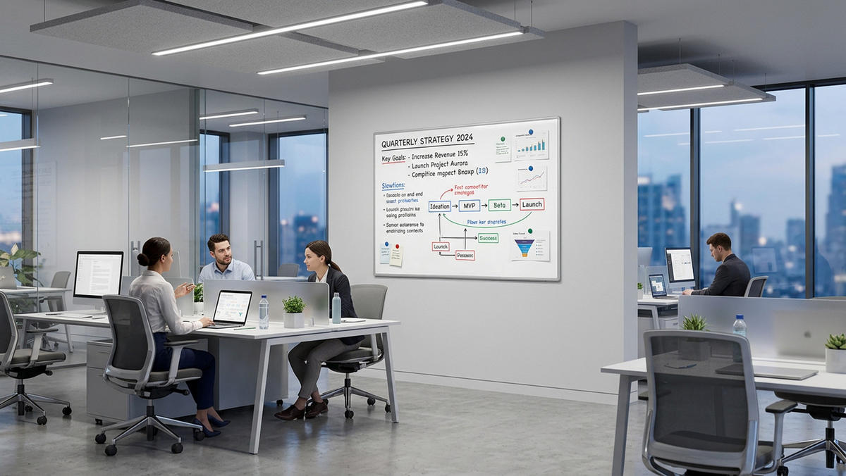MAGNETISCHES Whiteboard - PREMIUM EXPO Alurahmen 180x120cm - Weiß, Metall (180/120/1.6cm) - ALLboards