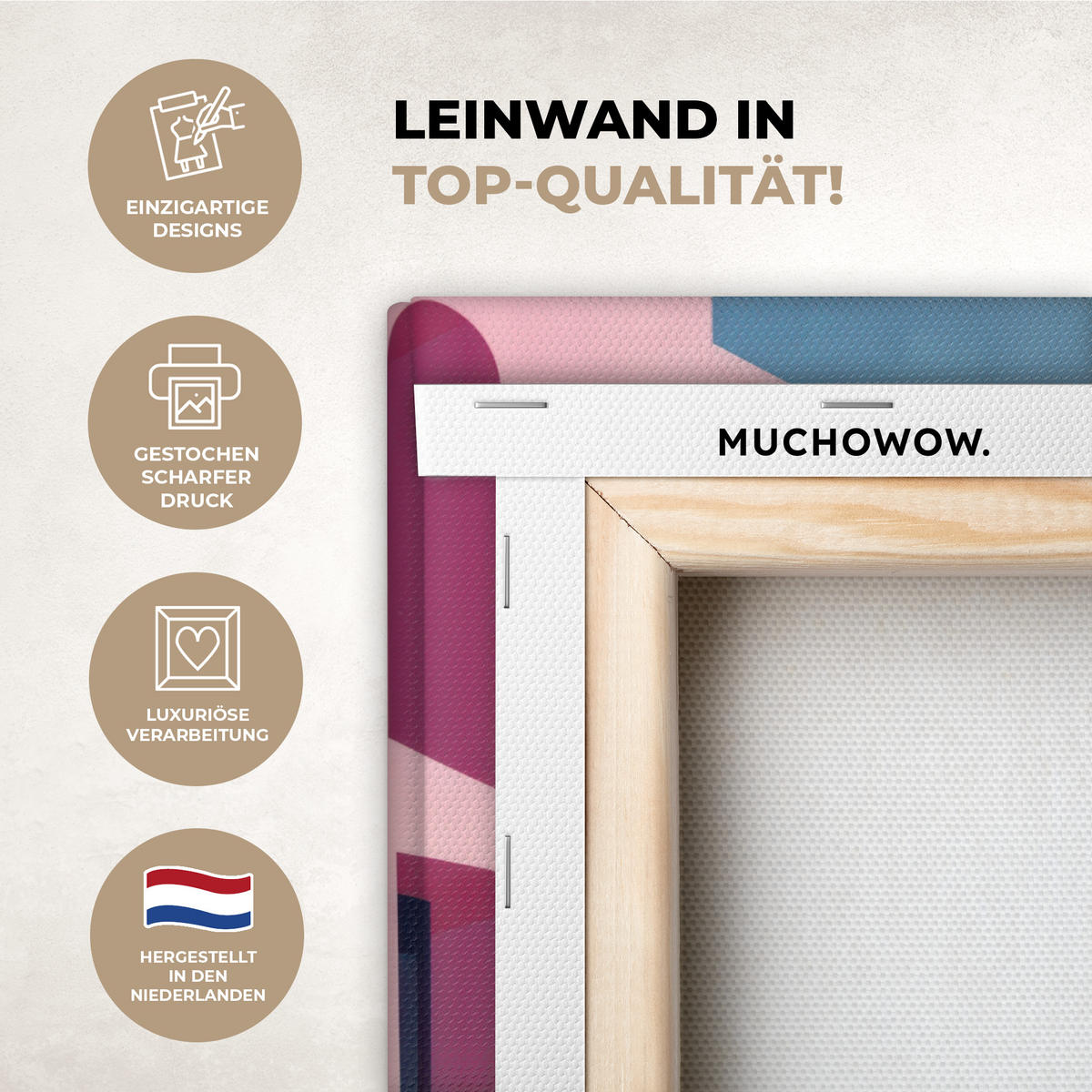 LEINWANDBILD Katze - Treppe - Gebäude - Schattenkontraste Deko Wohnzimmer 20x20 cm - Dunkelblau, Textil (20/20cm) - MuchoWow