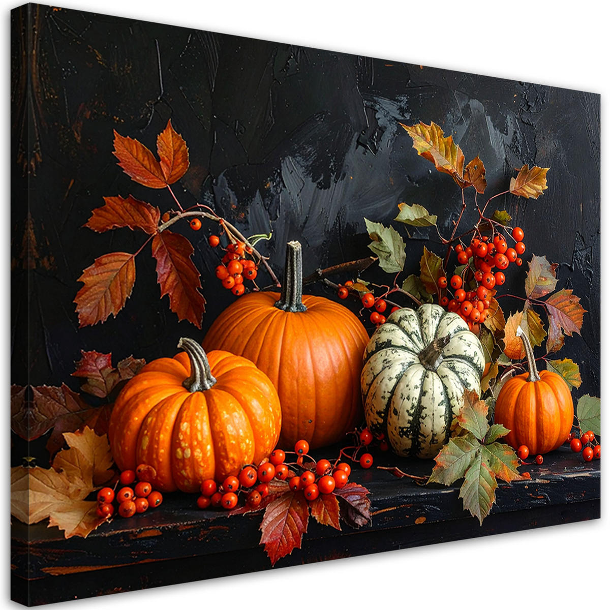 LEINWANDBILD Natur und Botanik 120x80cm - Orange, Textil (120/80cm) - Feeby