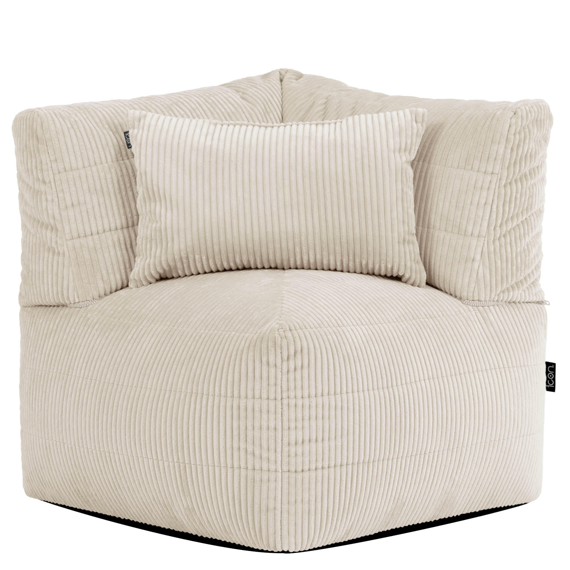 SITZSACK-ECKSOFA Noa modular Cord - Beige, Textil (78/70/78cm) - icon