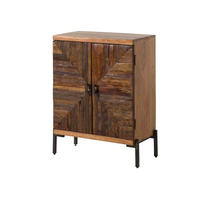 KOMMODE Altholz 72x40x98 natur lackiert LYON #100 - Braun, Holz (72/98/40cm) - Massivmoebel24