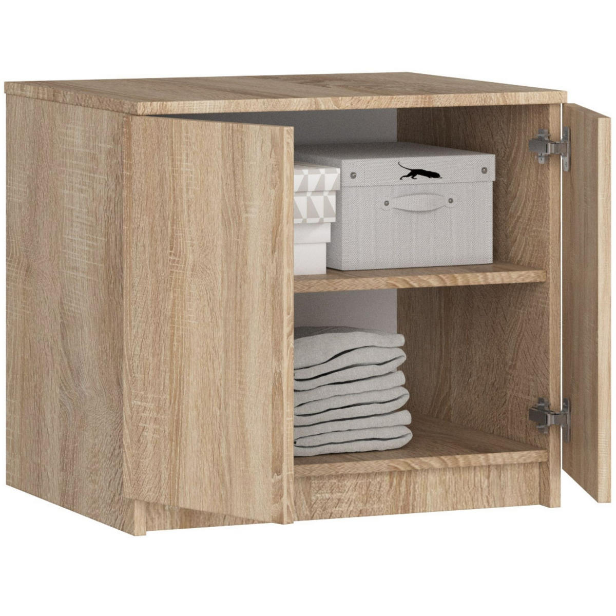 KLEIDERSCHRANK AUFSATZSCHRANK Sonoma-Eiche 60x51x55cm - Sonoma Eiche, Holzwerkstoff (60/55/51cm) - Akord
