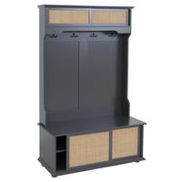 GARDEROBE Dunkelgrau - Dunkelgrau, Holz (100/163/47cm) - MCW