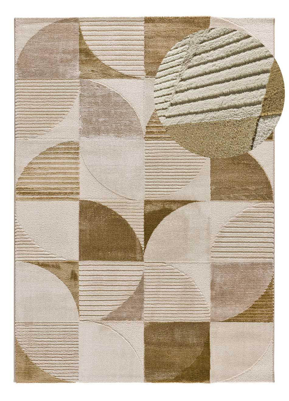 WEBTEPPICH Erdfarbe Melfi 160/230 cm - Hellbraun/Kupferfarben, Naturmaterialien/Textil (160/230cm) - Atticgo