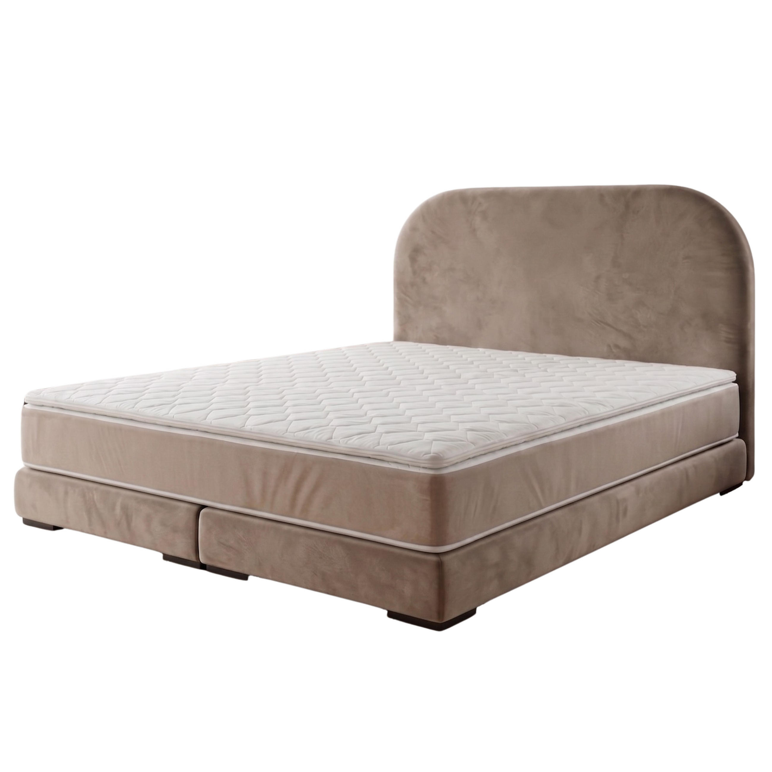 POLSTERBETT LEON1 90x 200 cm Farbe: Creme - Creme, Textil (90/200cm) - A&J MöbelLand