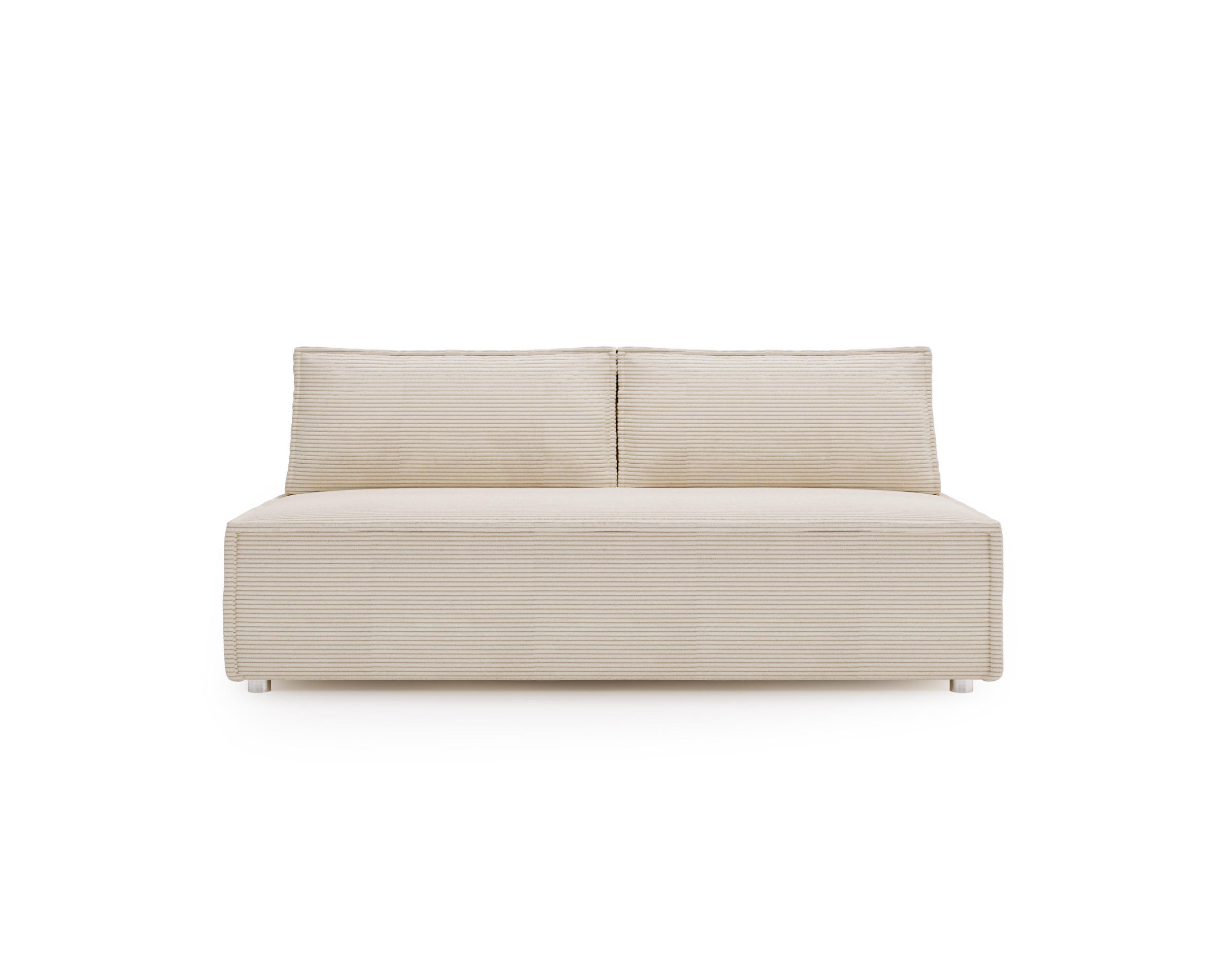 SCHLAFSOFA Mit Bettkasten DUO Poso Stoff Hellbeige - Ecru, Holz (198/89/90cm) - Kaiser Möbel