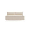 SCHLAFSOFA Mit Bettkasten DUO Poso Stoff Hellbeige - Ecru, Holz (198/89/90cm) - Kaiser Möbel