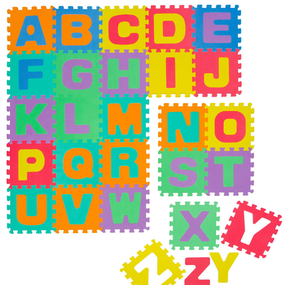 SPIELMATTE ab Null - 150 cm Puzzlematte Alphabet - Multicolor, Kunststoff (30/30cm) - Littletom