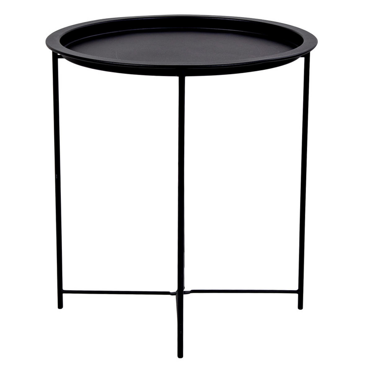 COUCHTISCH Ecktisch schwarz - Schwarz, Holzwerkstoff (47/47/50cm) - ebuy24