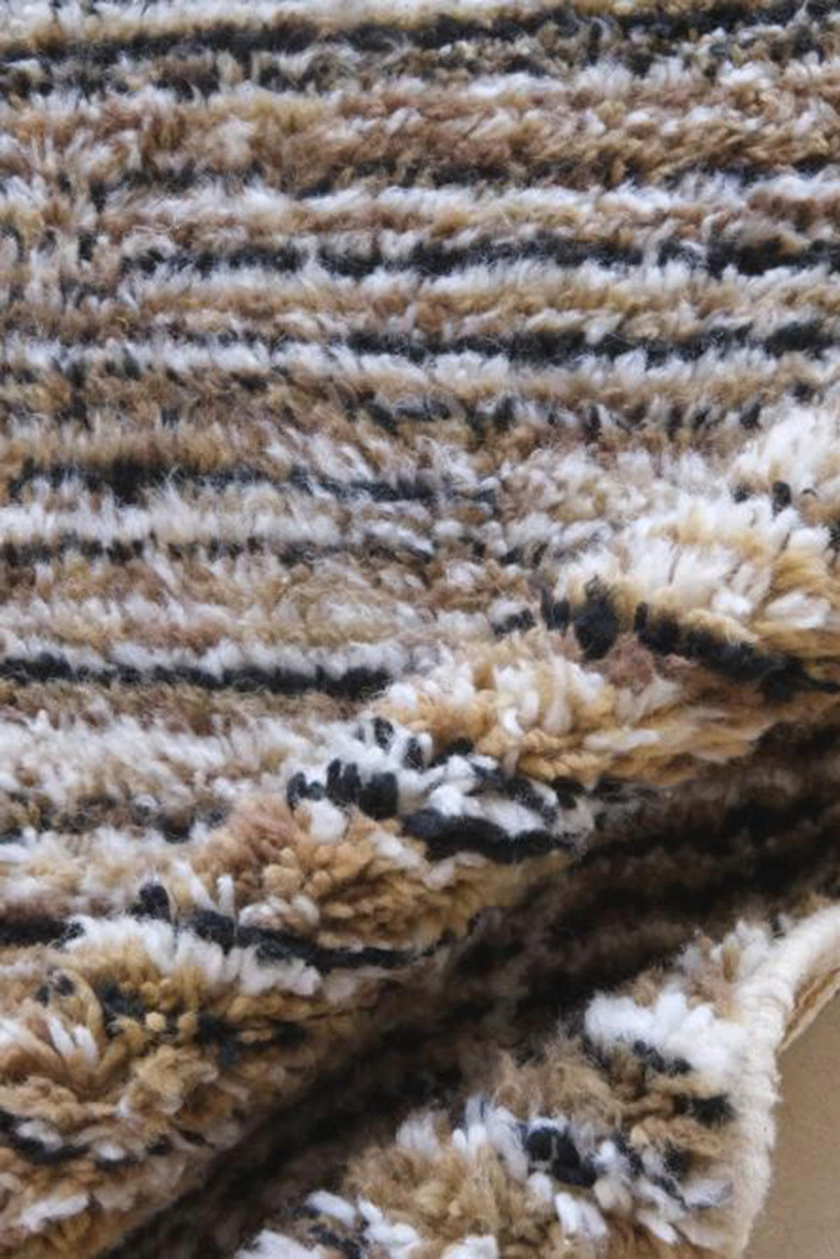 BERBERTEPPICH aus Marokko aus reiner Wolle bruin - Braun, Naturmaterialien (202/306cm) - AFK Living