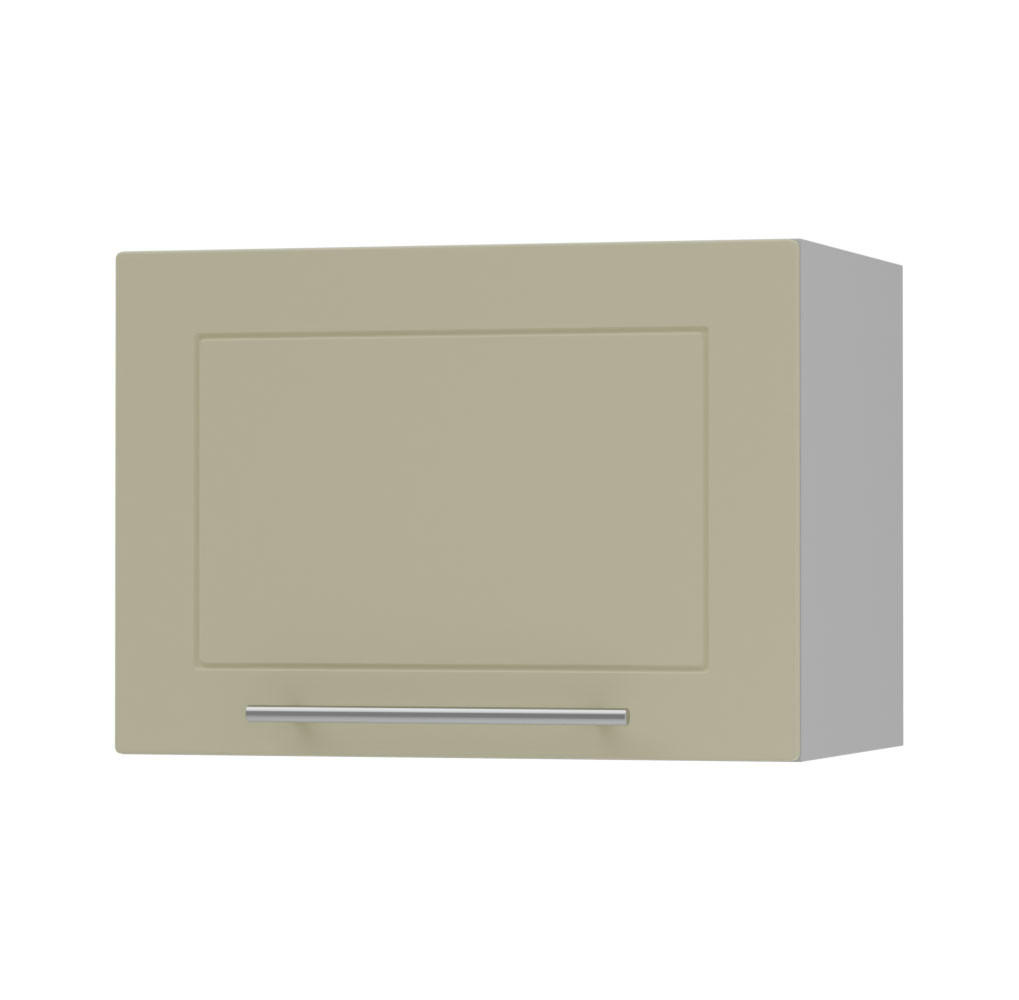 KÜCHENHÄNGESCHRANK Kvantum W4B/50 Vanille Matt / Grau Matt 50 / 32,5 / 36cm - Creme/Grau, Holz/Holzwerkstoff (50/36/32.5cm) - Feldmann-Wohnen