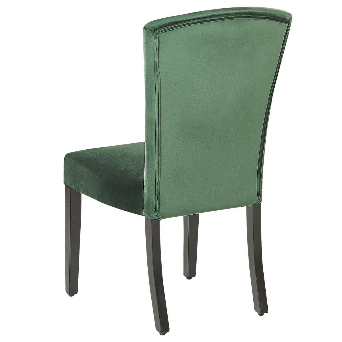 ESSZIMMERSTUHL 2er-Set Samtstoff Grün Piseco - Grün, Holz/Textil (48/97/62cm) - Beliani