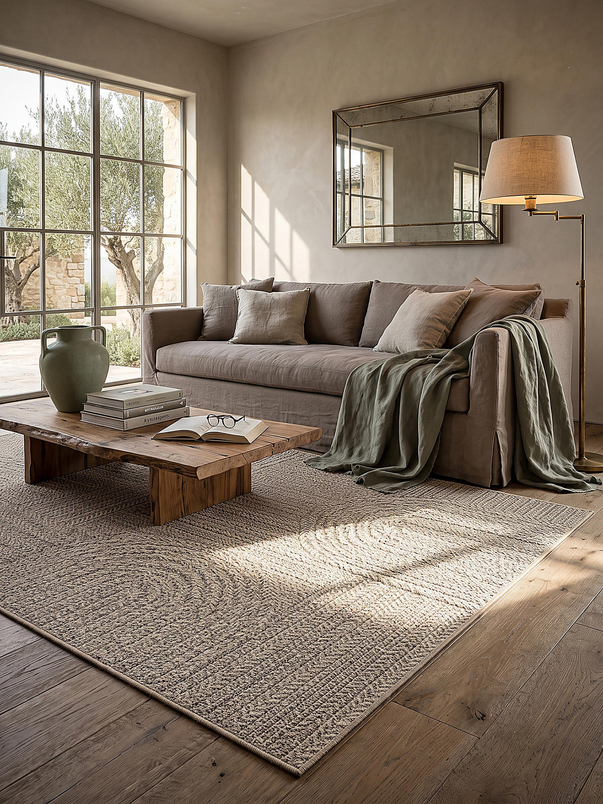 FLACHWEBTEPPICH Geometrisch CORDEV Polypropylen Natur 160 x 230 cm - Beige, Textil (160/230cm) - KADIMA DESIGN