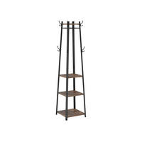 GARDEROBENSTÄNDER KLEIDERSTÄNDER - Braun, Holzwerkstoff (45/181/45cm) - Hansiro