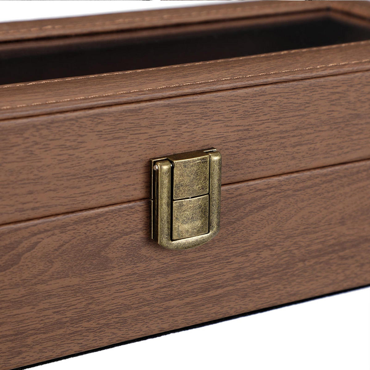 UHRENBOX FÜR 6 UHREN - Braun, Holzwerkstoff (11/30cm) - Hansiro