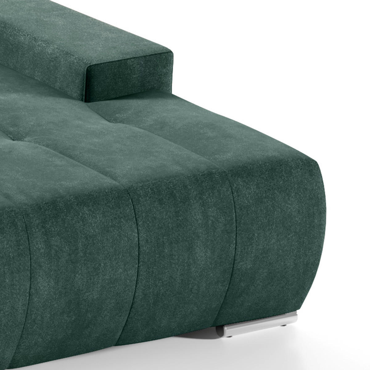 ECKSOFA Jonas 4 Sitzplätze Grün - Grün, Holzwerkstoff (265/185cm) - Petits-meubles