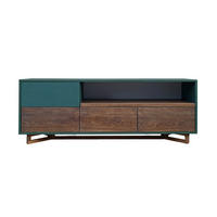 TV-SCHRANK aus Massivholz und Holzwerkstoffplatte für das Wohnzimmer NORD - Eichefarben, Holz (160/60/45cm) - Rawood Furniture