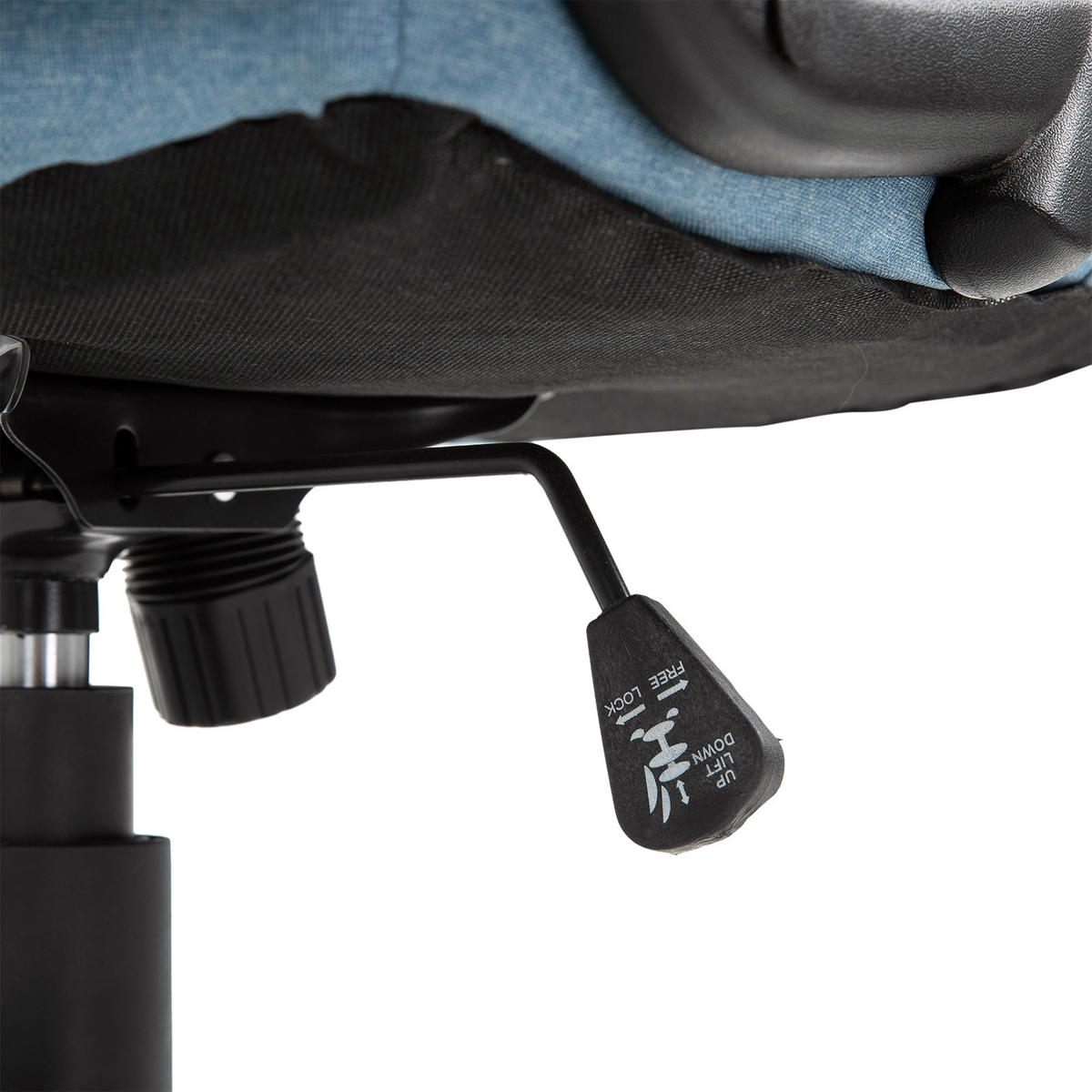 BÜROSTUHL, Ergonomisch, Hellblau - Hellblau, Kunststoff (75/58/66cm) - Vinsetto
