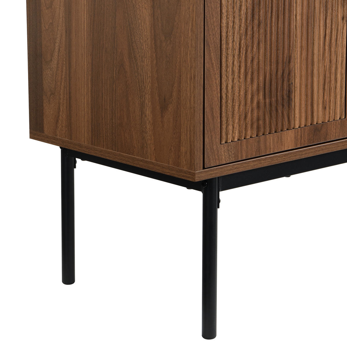 KOMMODE aus MDF 140x40x80cm in Natur mit Rattan-Optik - Naturfarben, Holzwerkstoff (140/80/40cm) - Modfu