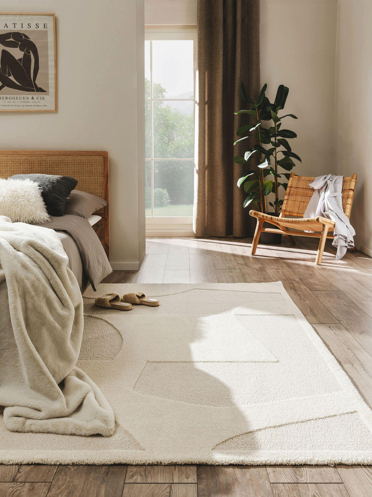 TEPPICH Eve Cream/Beige 240x340 cm - Creme, Textil (240/340cm) - benuta Nest