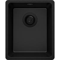 UNTERBAUSPÜLE GRANIT Venedig Easy, 2-er set Alles Schwarz 36/44 cm 1 Becken + Ablauf-Set ab 40er Unterschrank - Schwarz, Kunststoff (36/20/44cm) - Primagran