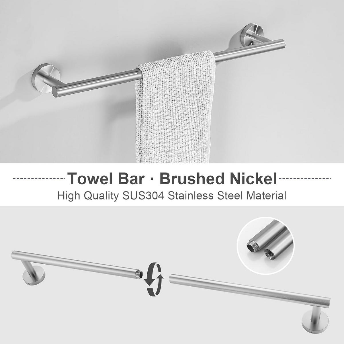 BADEZIMMER-REGAL-SET, silber, 34/17/6 cm - Silberfarben, Metall (17/6/34cm)