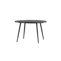 GARTENESSTISCH BREAK Schwarz 120x120x74 cm - Schwarz, Metall (120/120/74cm) - FURNLUX