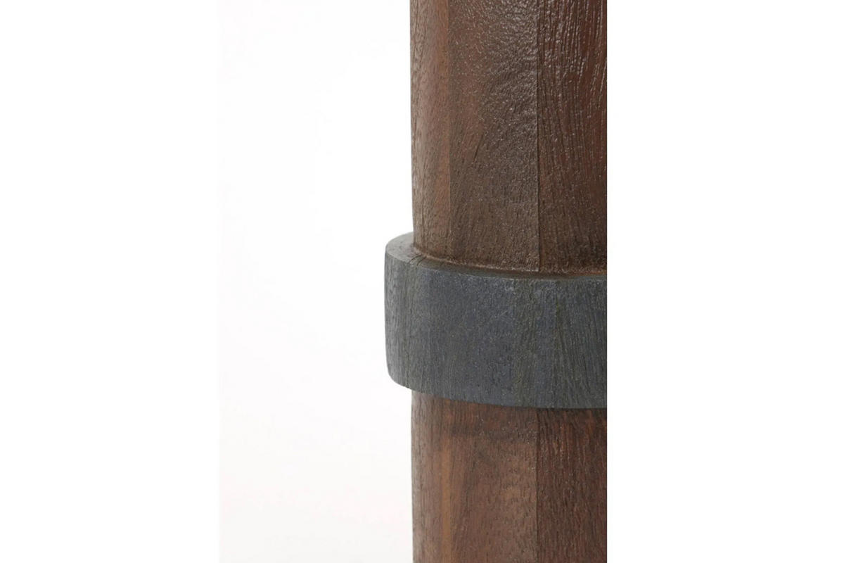 TISCHLEUCHTE MANILLA Ø15x45 cm, Holz, Braun-Schwarz - Braun, Holz (15/15/45cm) - Light & Living