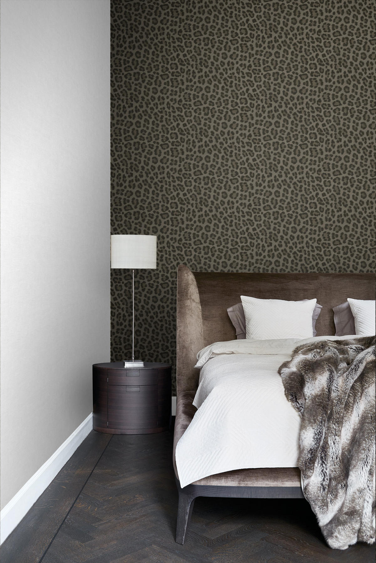 TAPETE Leopardenmuster 53 cm x 10.05 m - Braun, Papier (53/1000cm) - Origin Wallcoverings