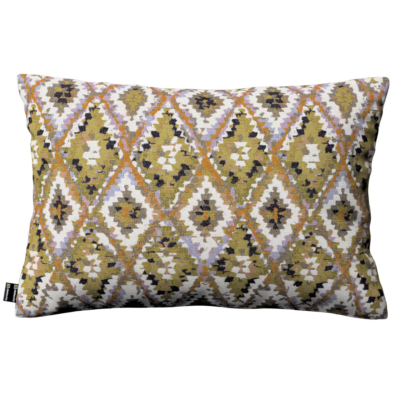 KISSENHÜLLE Cosy Home olive- weiß, 60x40 cm - Olivgrün/Weiß, Textil (60/40cm) - Dekoria